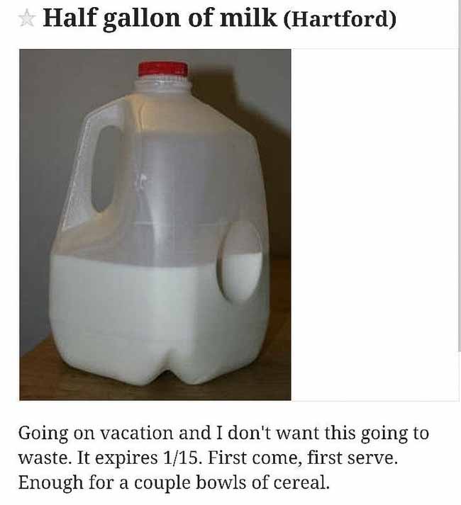 half gallon milk