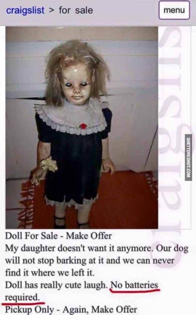 creepy doll 