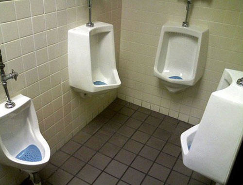 4 urinals 