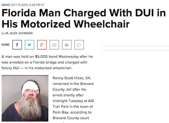florida man motorized wheelchair 