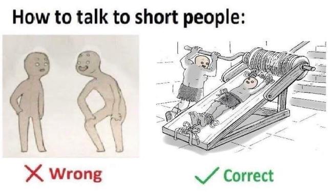 how to talk to short people 