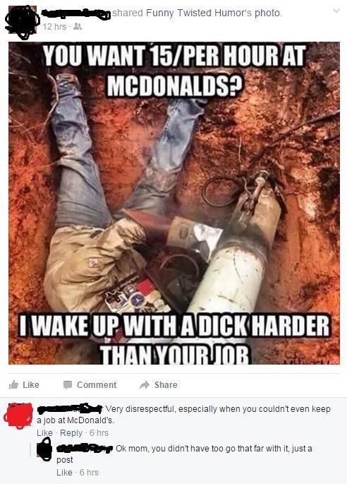 fired from mcdonalds