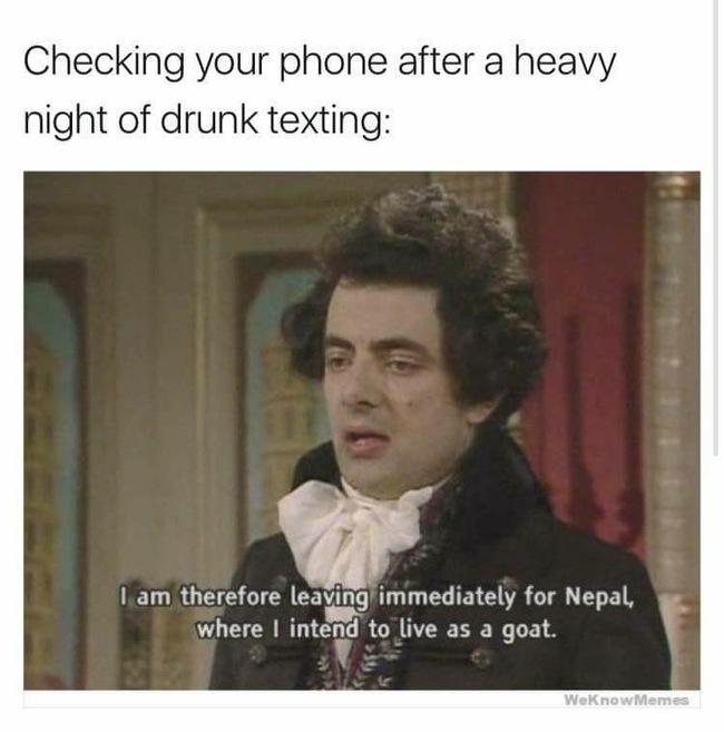 drunk texting 