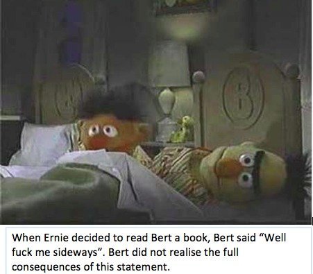 bert and ernie in bed 