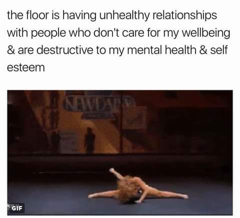 the floor is unhealthy 