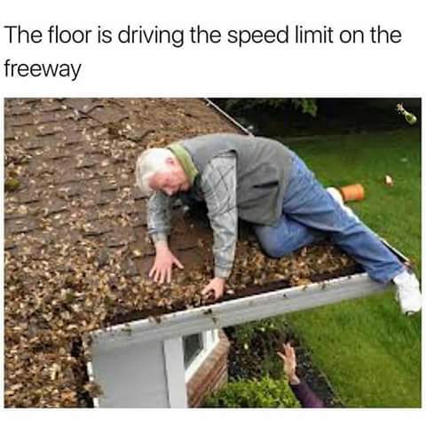the floor is driving speed limit 