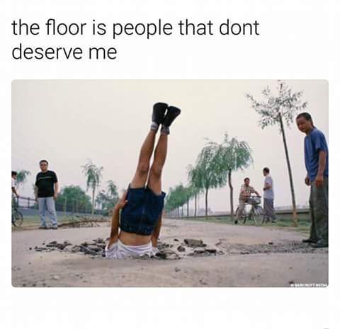 the floor is people 