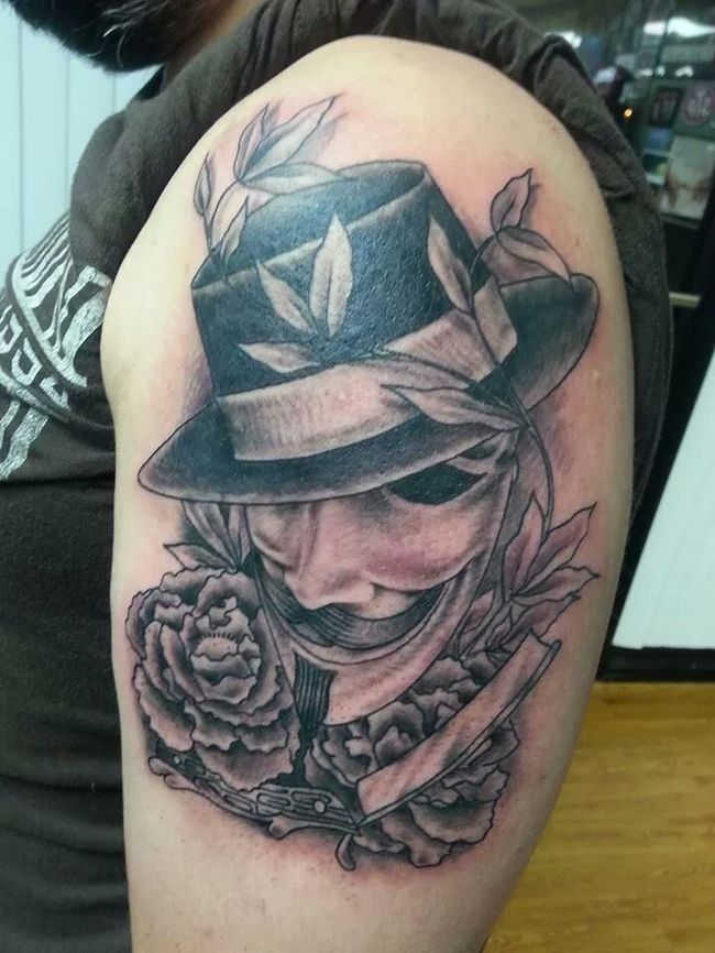 guy fawkes tatoo